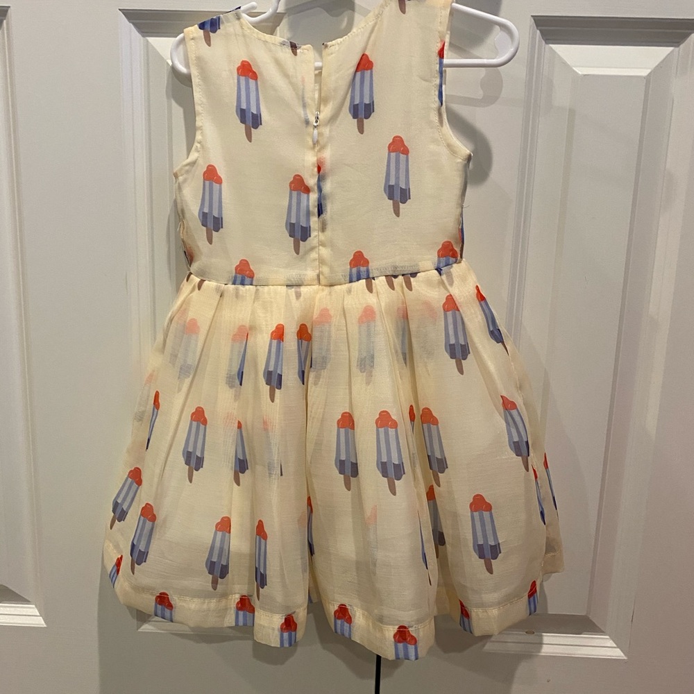 Doe a Deer (Nordstrom) light chiffon girls dress - Picture 2 of 2